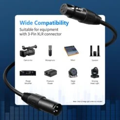 NEEWER 10-Pack 2m XLR Male To Female Connection Cable -Photography Equipment 40087133 2 89d08ec5 5cd5 4e57 bf24 74fb7e77fa8a