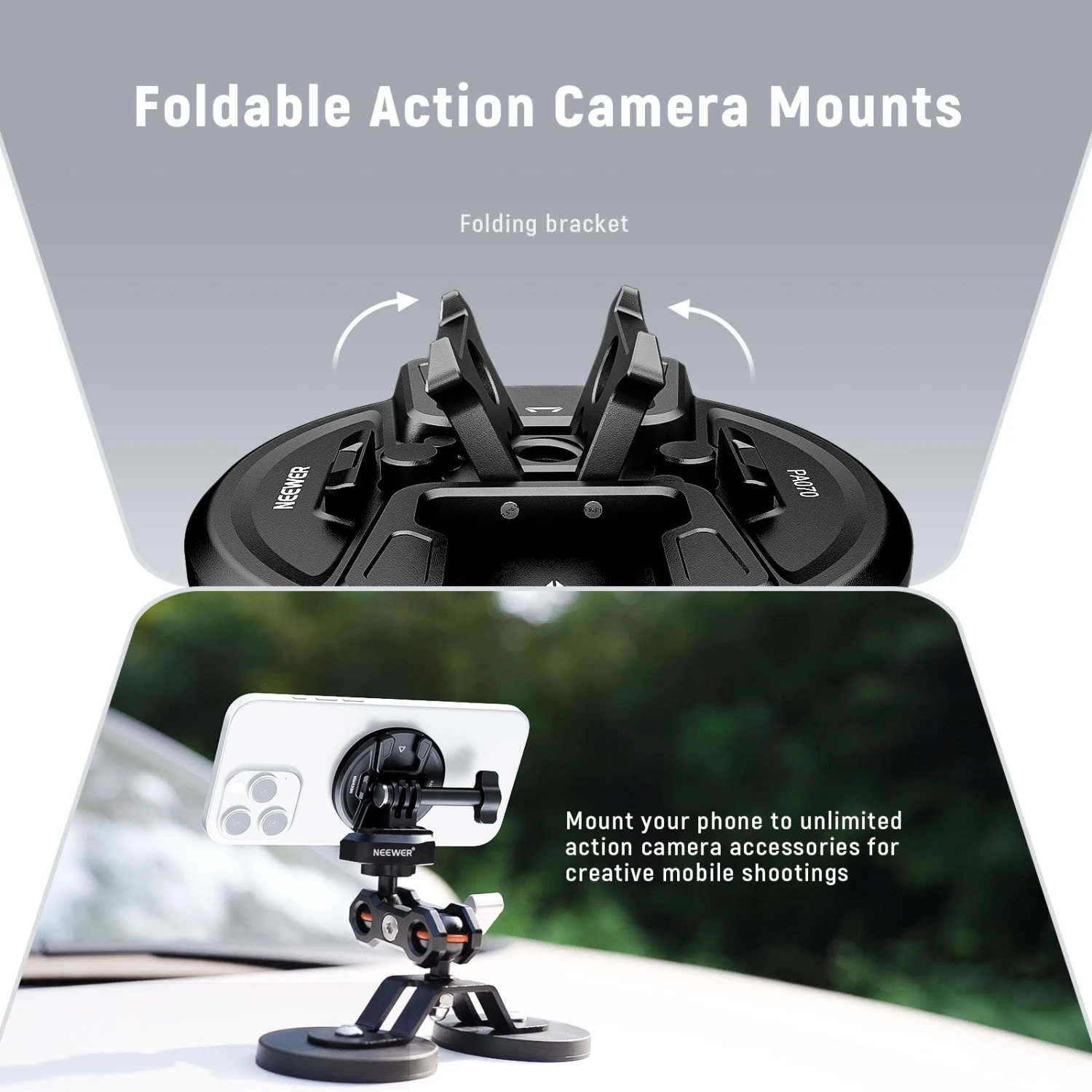 NEEWER PA070 Magnetic Phone Tripod Mount 4 NEEWER PA070 Magnetic Phone Tripod Mount - Image 4