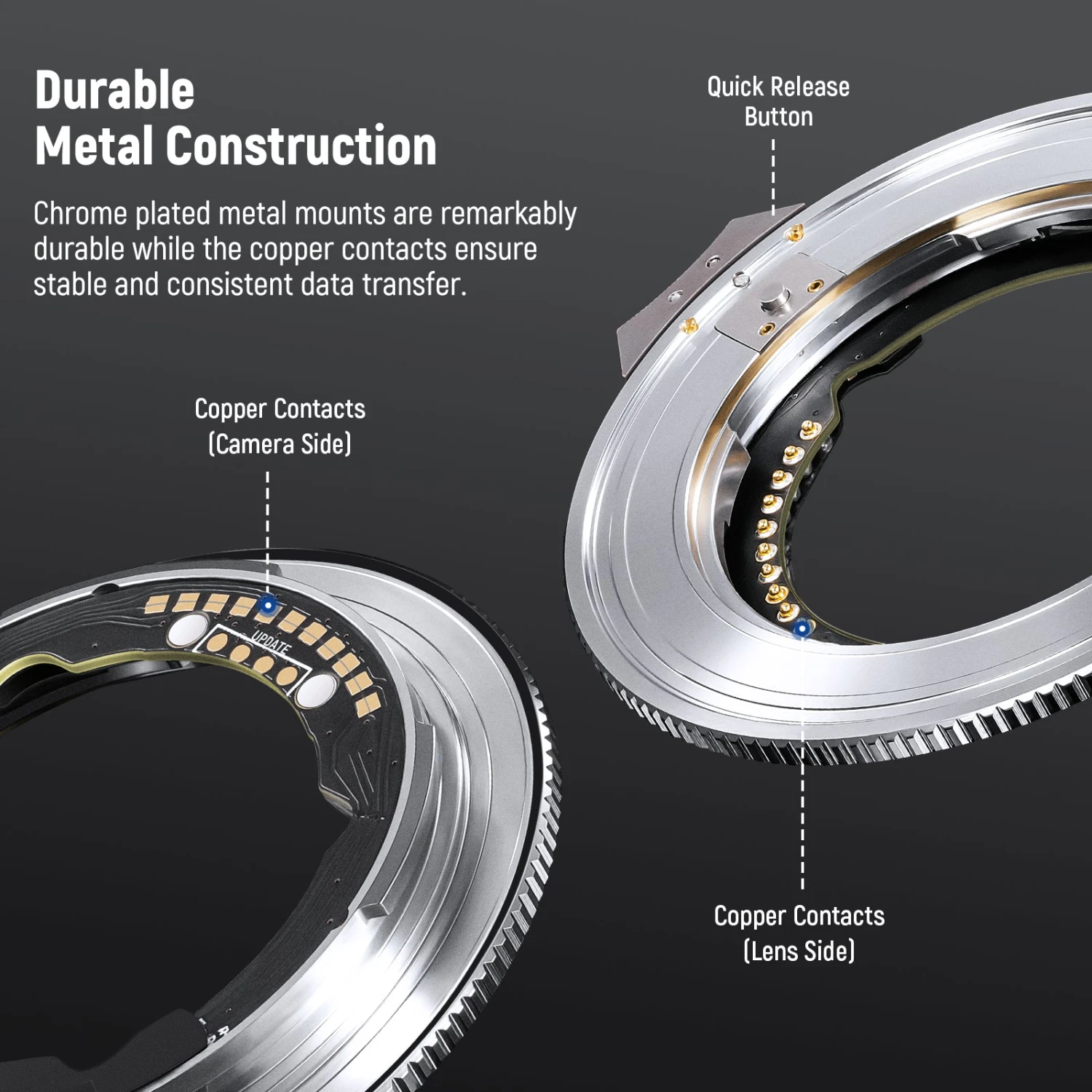NEEWER NW-ETZ PRO FE/E Mount Lens To Z Mount Camera Adapter 4 NEEWER NW-ETZ PRO FE/E Mount Lens To Z Mount Camera Adapter - Image 4