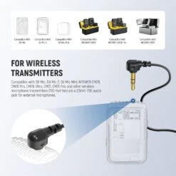 NEEWER LM5 2 Pack 6.6ft/2m 3.5mm TRS Mini Clip On Wired Lavalier Microphone 12 NEEWER LM5 2 Pack 6.6ft/2m 3.5mm TRS Mini Clip On Wired Lavalier Microphone -Photography Equipment 4 2d68cef2 a341 449d b95d 89d23c689647