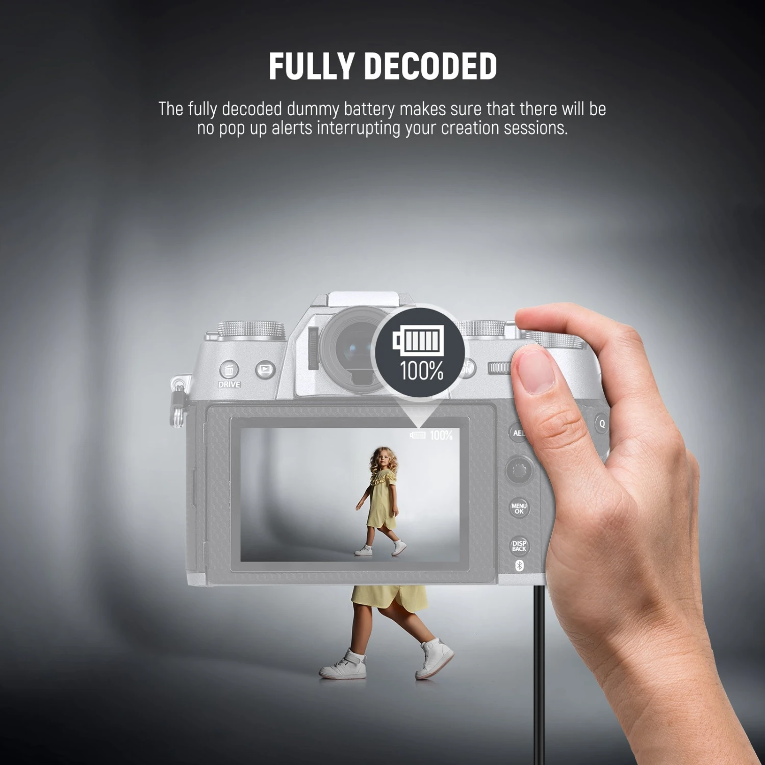 NEEWER NP-W126/NP-W126S Replacement Dummy Battery Charger Kit 4 NEEWER NP-W126/NP-W126S Replacement Dummy Battery Charger Kit - Image 4