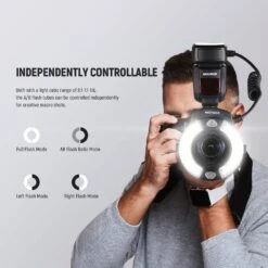 NEEWER RF1-C/N/S 76Ws 5600K GN15 TTL Marco Ring Flash 17 NEEWER RF1-C/N/S 76Ws 5600K GN15 TTL Marco Ring Flash -Photography Equipment 4 40343edc 0136 4484 b329 8bd80dd050f7