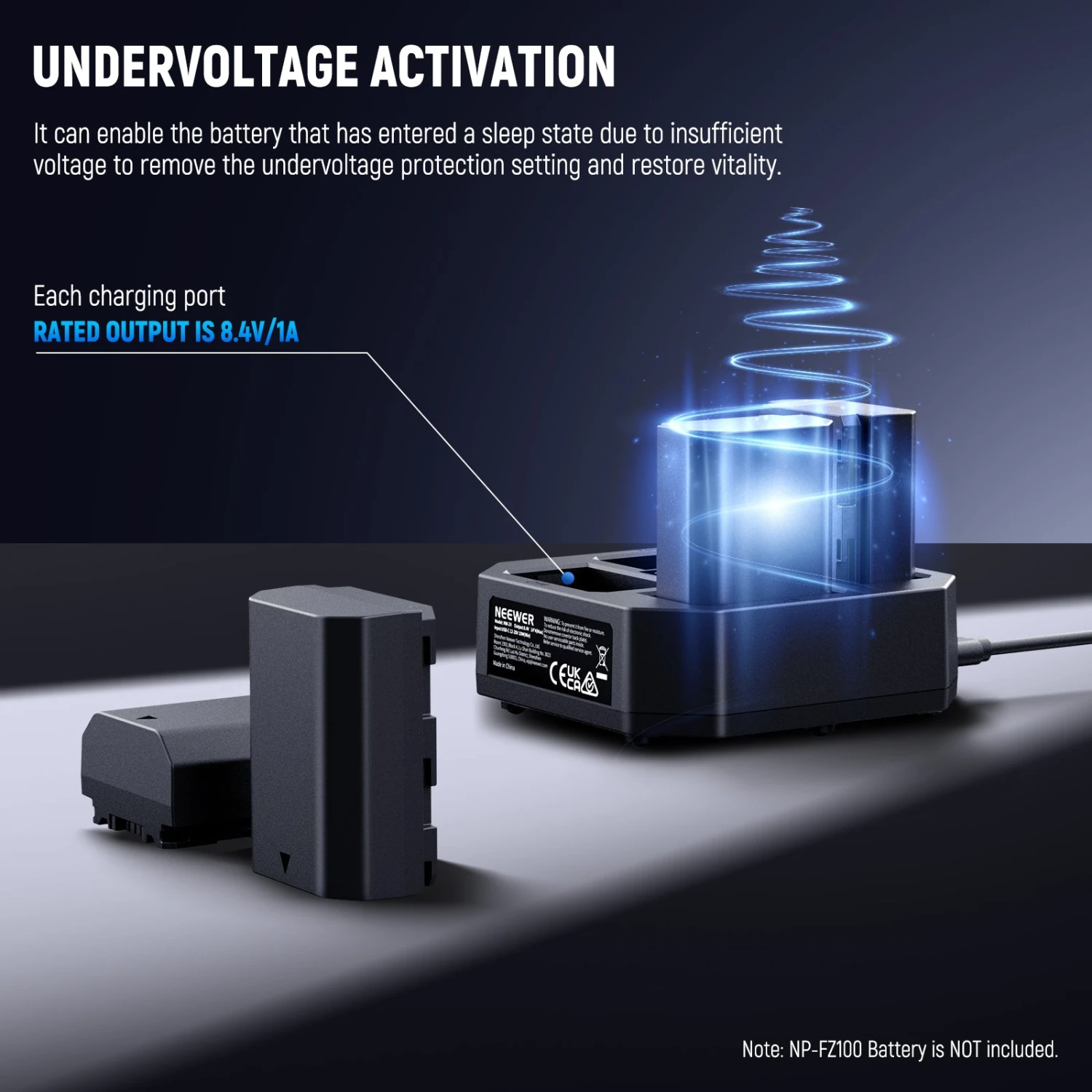 NEEWER NW-Z4 4 Channel Charger 45W PD Fast Charging For NP-FZ100 Battery 4 NEEWER NW-Z4 4 Channel Charger 45W PD Fast Charging For NP-FZ100 Battery - Image 4