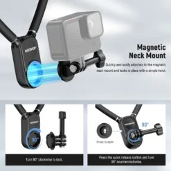 NEEWER GP15 Magnetic Quick Release Flexible Action Neck Mount For POV -Photography Equipment 4 45d57cd2 23f4 4828 abfb ea09583703d8