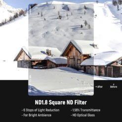 NEEWER 2 Pack ND0.9 (3Stops) & ND1.8 (6Stops) Square Film Filters 15 NEEWER 2 Pack ND0.9 (3Stops) & ND1.8 (6Stops) Square Film Filters -Photography Equipment 4 48c3f527 8004 48cb 8ed2 f01d4ece48a8