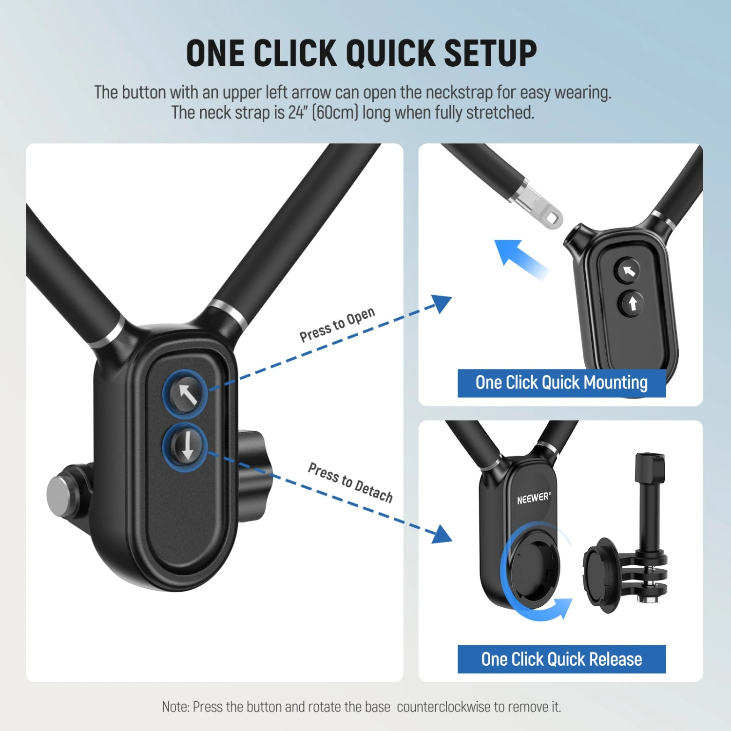 NEEWER GP26 Magnetic Neck Holder For Action Camera Phone 4 NEEWER GP26 Magnetic Neck Holder For Action Camera Phone - Image 4