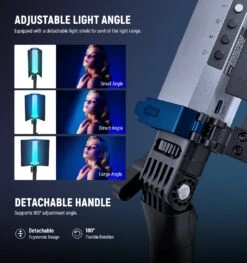 NEEWER RGB2 LED Tube Light Stick With Metal Barndoor -Photography Equipment 4 54fde725 bc75 46c5 a7ba c9d4a107950e