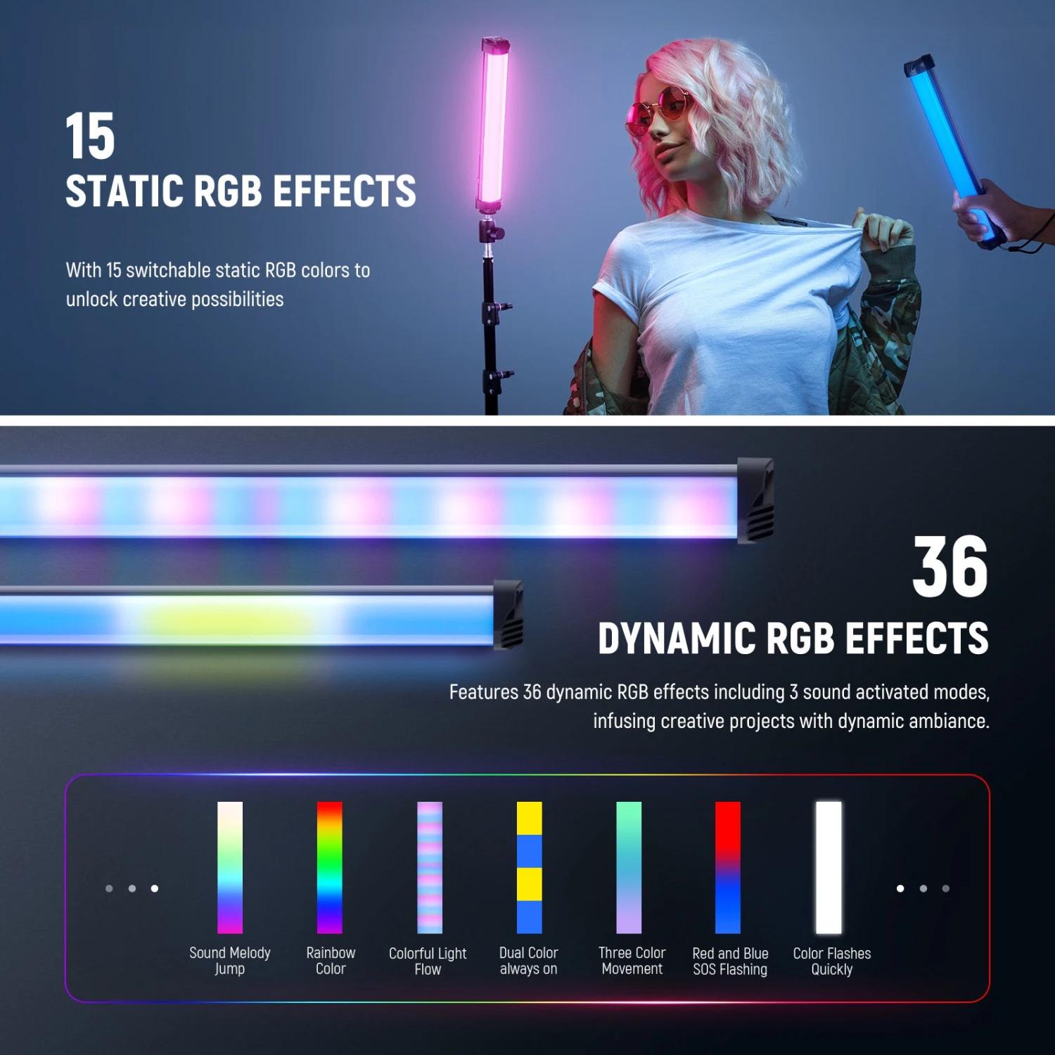 NEEWER BASICS SL30 12" Magnetic Handheld RGB Light Wand 4 NEEWER BASICS SL30 12" Magnetic Handheld RGB Light Wand - Image 4