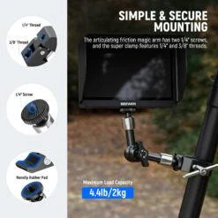 NEEWER ST15C/ST25C Super Clamp With Magic Arm Kit 10 NEEWER ST15C/ST25C Super Clamp With Magic Arm Kit -Photography Equipment 4 8072a087 e5c0 4739 983d 607118fe31ac