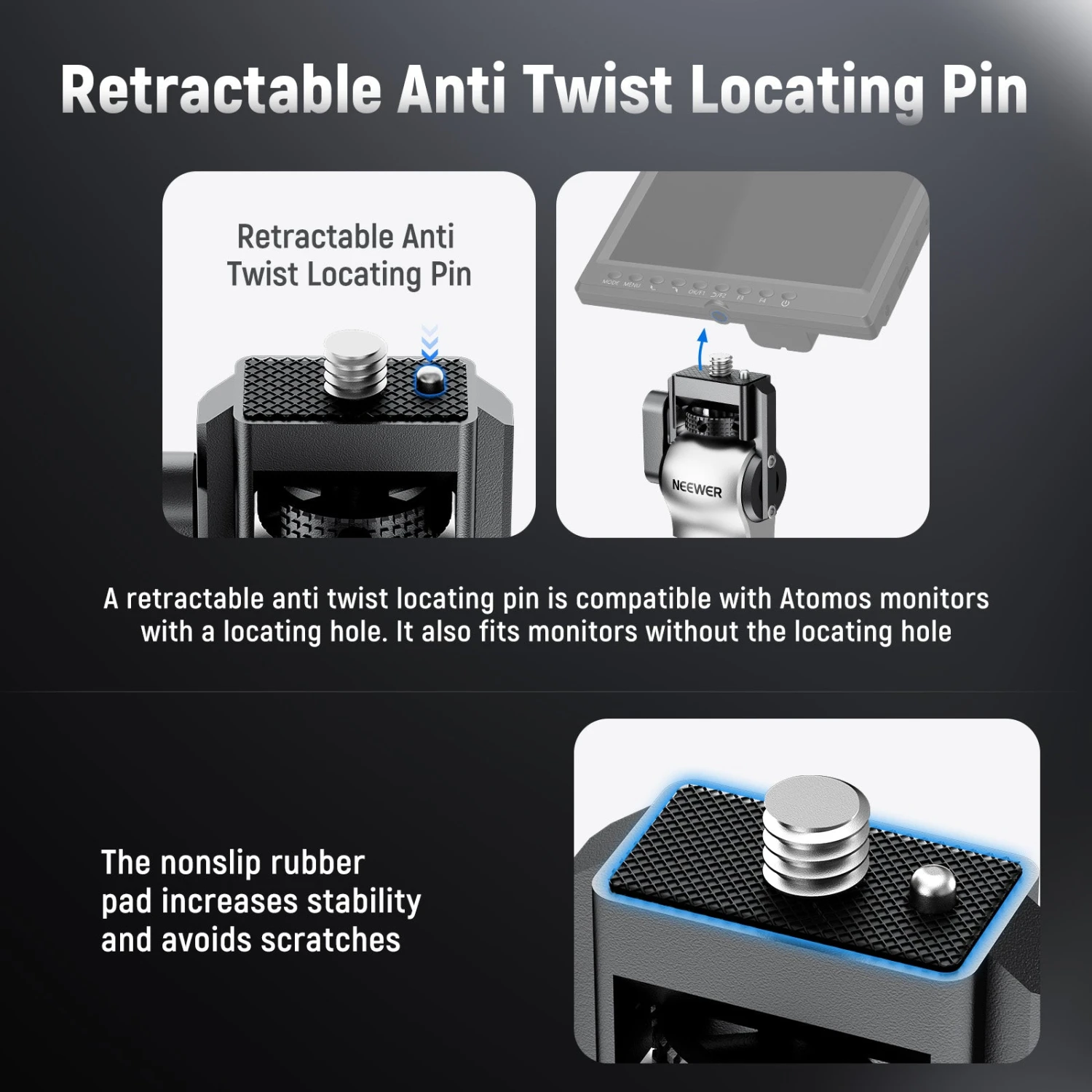 NEEWER MA013/MA014 Color Blocking Monitor Mount 4 NEEWER MA013/MA014 Color Blocking Monitor Mount - Image 4