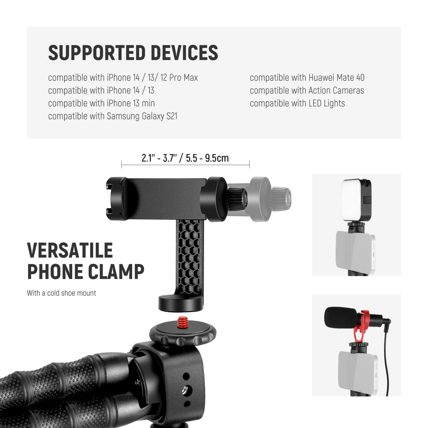 NEEWER T91 Flexible Tripod With Two Magic Arms 4 NEEWER T91 Flexible Tripod With Two Magic Arms - Image 4