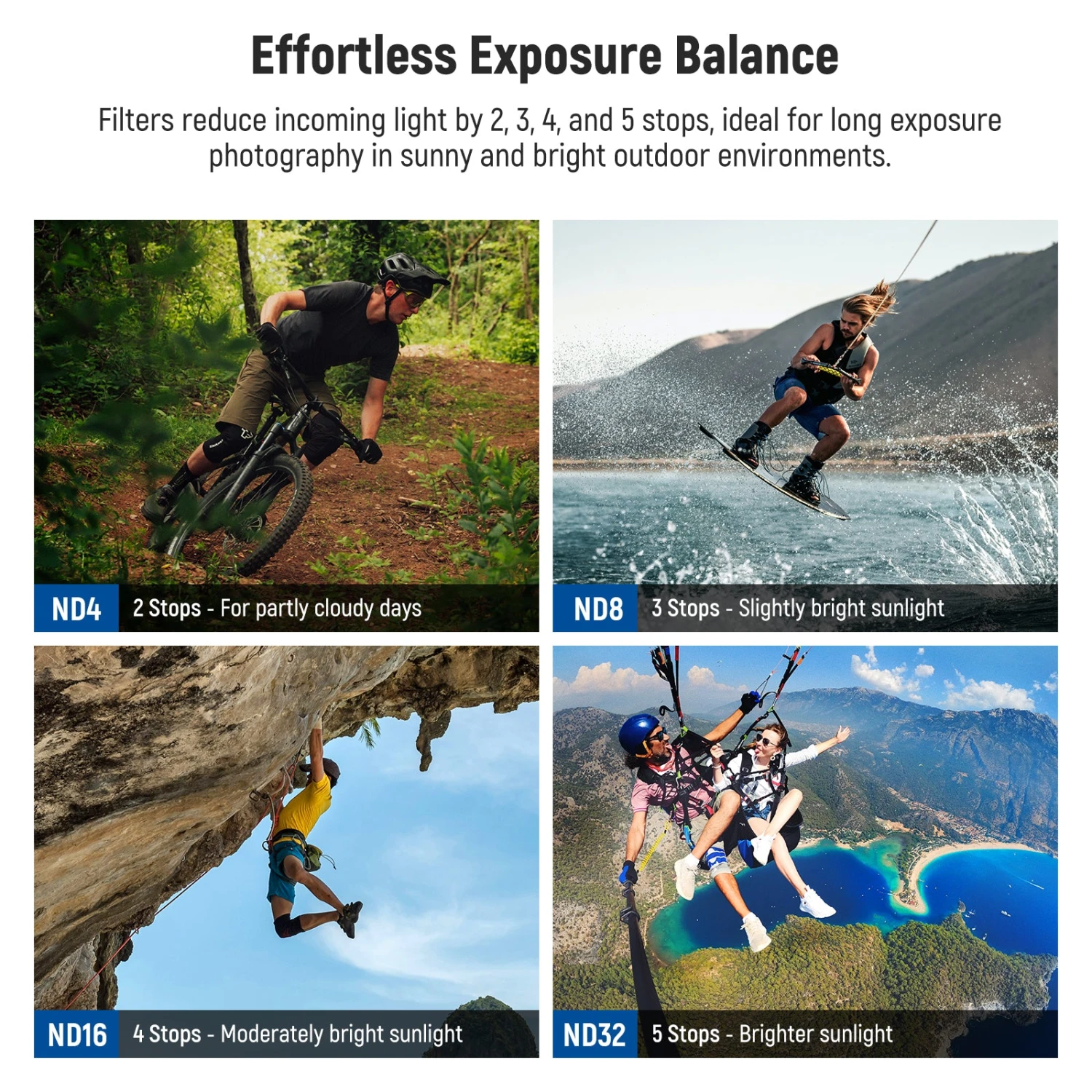 NEEWER FL-GP9 ND Filter Set For GoPro Hero 13 12 11 10 9 Black 4 NEEWER FL-GP9 ND Filter Set For GoPro Hero 13 12 11 10 9 Black - Image 4