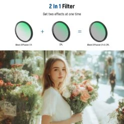 NEEWER 2 In 1 67mm Clip On CPL & Black Mist Diffusion 1/4 Filter For Smartphone -Photography Equipment 4 93b65fb1 19ee 4313 9502 d50b86a7acf3