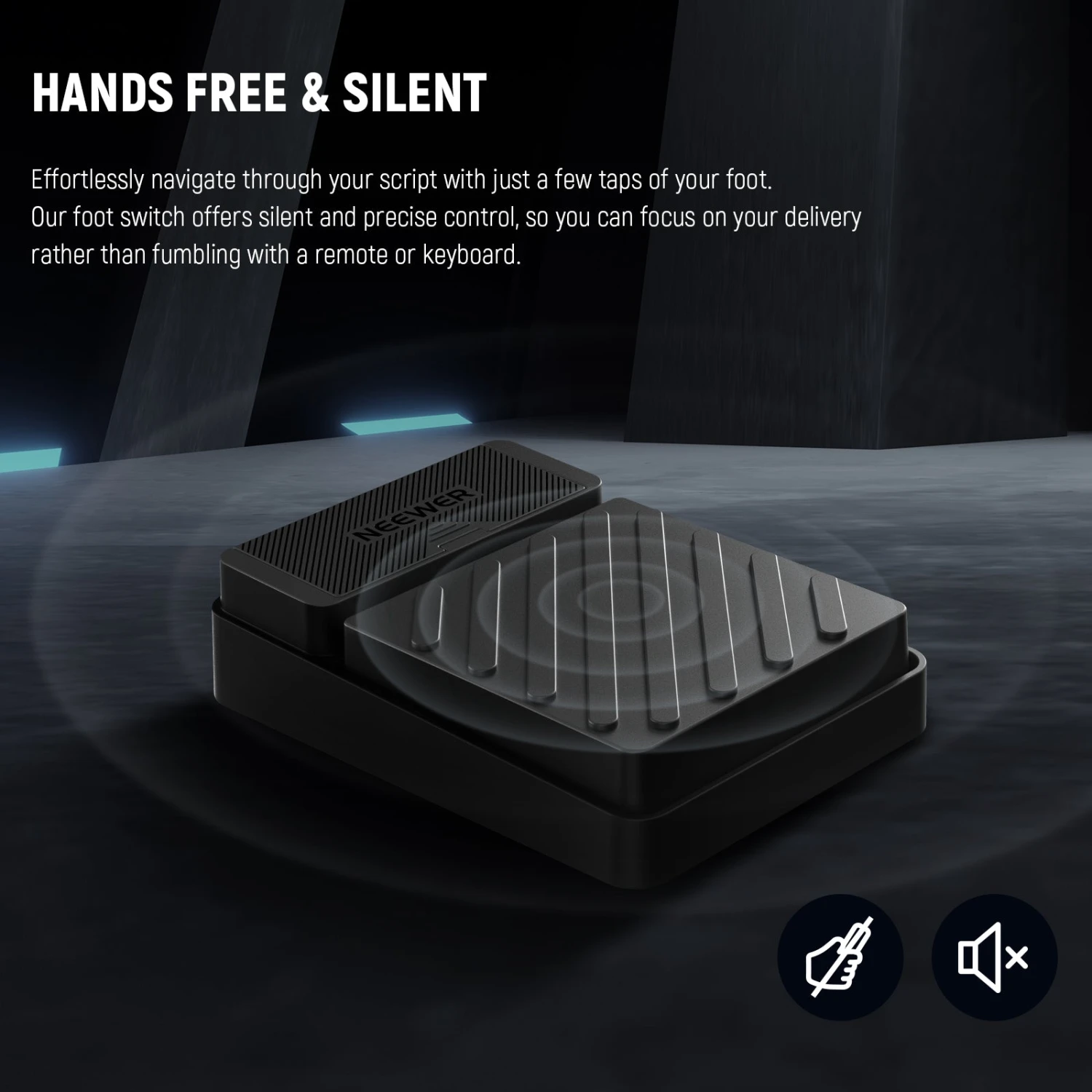 NEEWER RT112 Foot Switch For NEEWER Teleprompter App 4 NEEWER RT112 Foot Switch For NEEWER Teleprompter App - Image 4