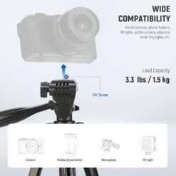 NEEWER Entry Level Version TP53 Metal Travel Tripod 11 NEEWER Entry Level Version TP53 Metal Travel Tripod -Photography Equipment 4 baa4f05a a374 4af5 97af 87689ae1b5eb