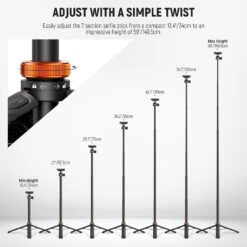 NEEWER BASICS TS04 59" Selfie Stick Tripod 20 NEEWER BASICS TS04 59" Selfie Stick Tripod -Photography Equipment 4 bf257eae f393 4cf7 8f2a 14fae6c3838e