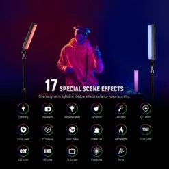 NEEWER TL20C RGB Magnetic Handheld Light Wand 12 NEEWER TL20C RGB Magnetic Handheld Light Wand -Photography Equipment 4 c05a9f08 8dd0 4104 a466 87b4014e7744