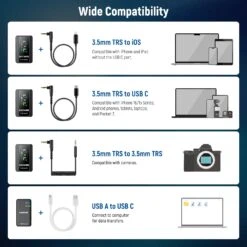 NEEWER CM28 Max Wireless Lavalier Lapel Microphone System 12 NEEWER CM28 Max Wireless Lavalier Lapel Microphone System -Photography Equipment 4 c2d8fa1e 151c 4c22 96df 5827c6cc0e5c