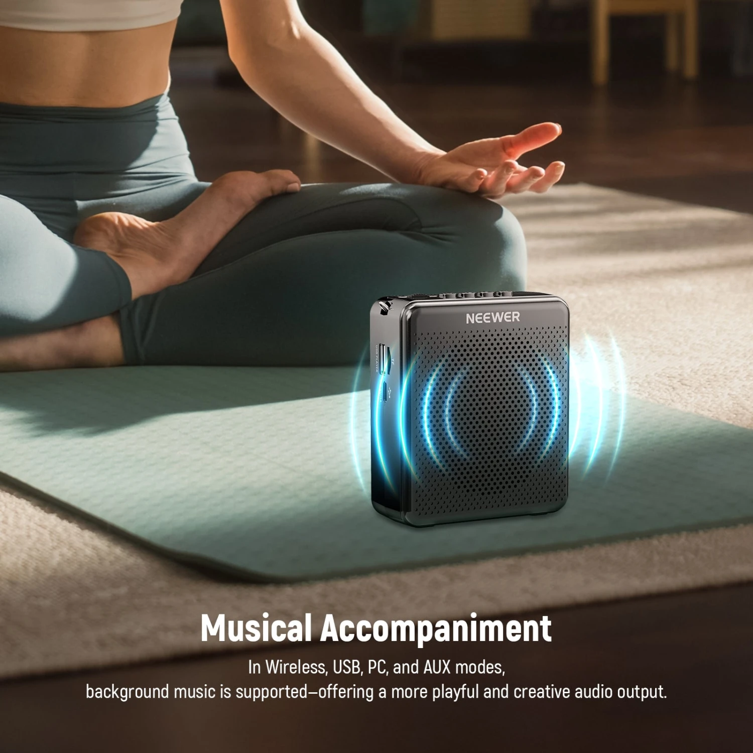 NEEWER VA02 Voice Amplifier With Wireless Microphone 4 NEEWER VA02 Voice Amplifier With Wireless Microphone - Image 4