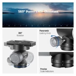 NEEWER GM39 Gimbal Tripod Head 10 NEEWER GM39 Gimbal Tripod Head -Photography Equipment 4 e0076f46 5627 464a 9411 7d1b3e2ca15a