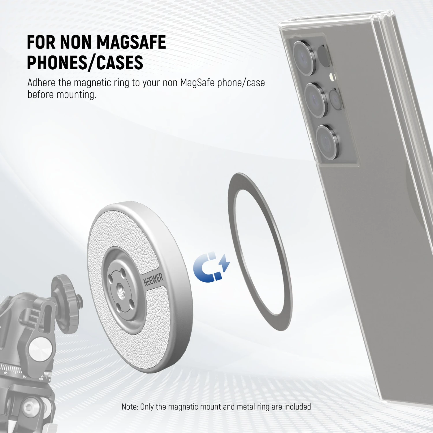 NEEWER PA080 Magnetic Phone Tripod Mount 4 NEEWER PA080 Magnetic Phone Tripod Mount - Image 4