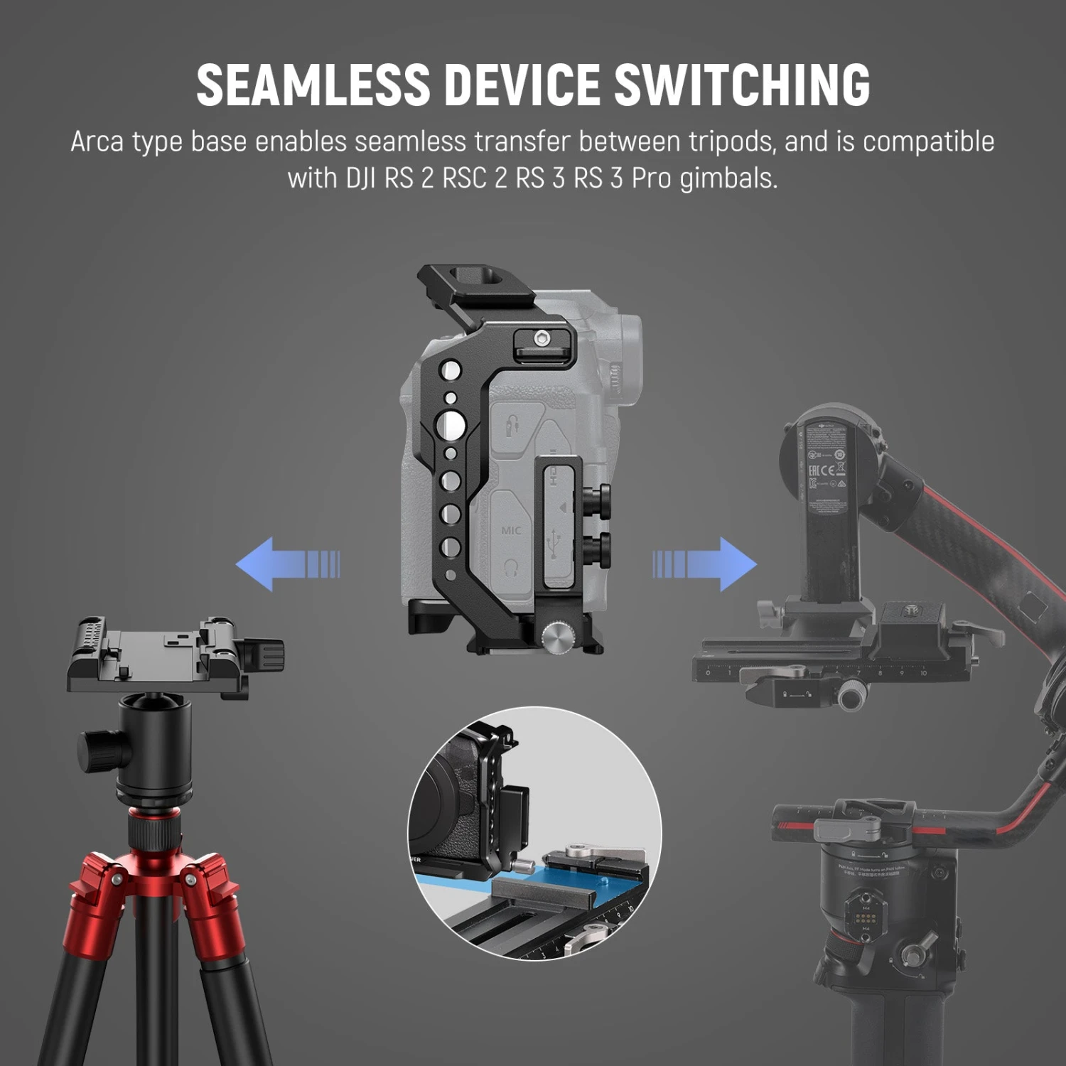 NEEWER CA039 EOS Camera Cage For Canon R8 4 NEEWER CA039 EOS Camera Cage For Canon R8 - Image 4