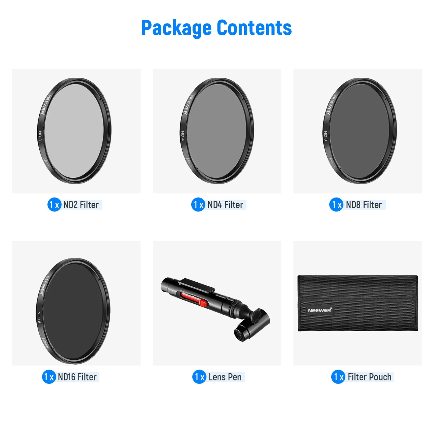 NEEWER 4 Pack ND Filter Kit 8 NEEWER 4 Pack ND Filter Kit - Image 8