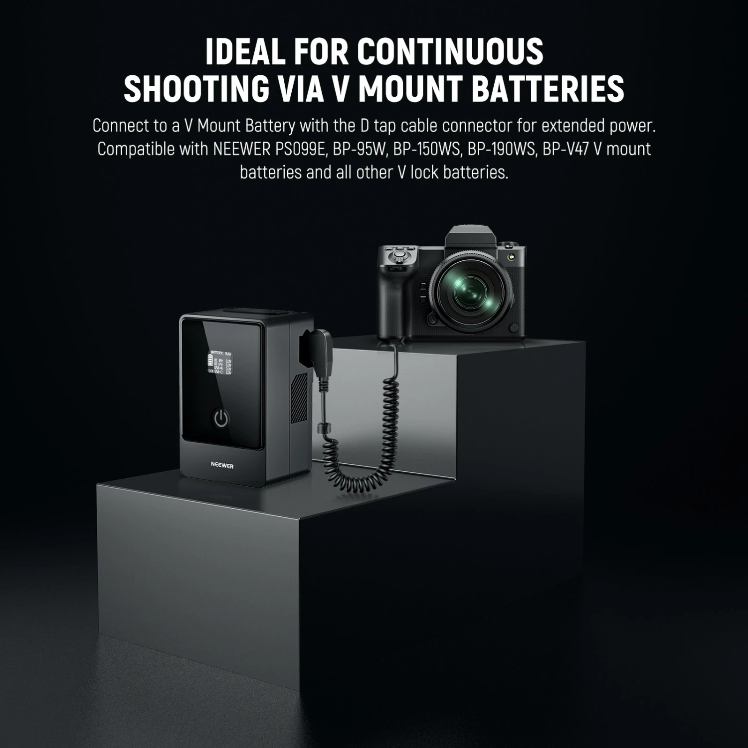 NEEWER VP-NPW235 NP-W235 To D Tap Dummy Battery 5 NEEWER VP-NPW235 NP-W235 To D Tap Dummy Battery - Image 5