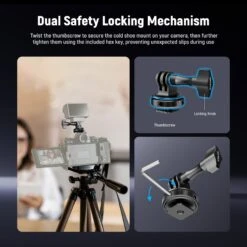 NEEWER GP-63 Cold Shoe Mount Adapter For Action Camera 11 NEEWER GP-63 Cold Shoe Mount Adapter For Action Camera -Photography Equipment 5 05568583 c7bd 42f8 8f8e 67b25afd7770