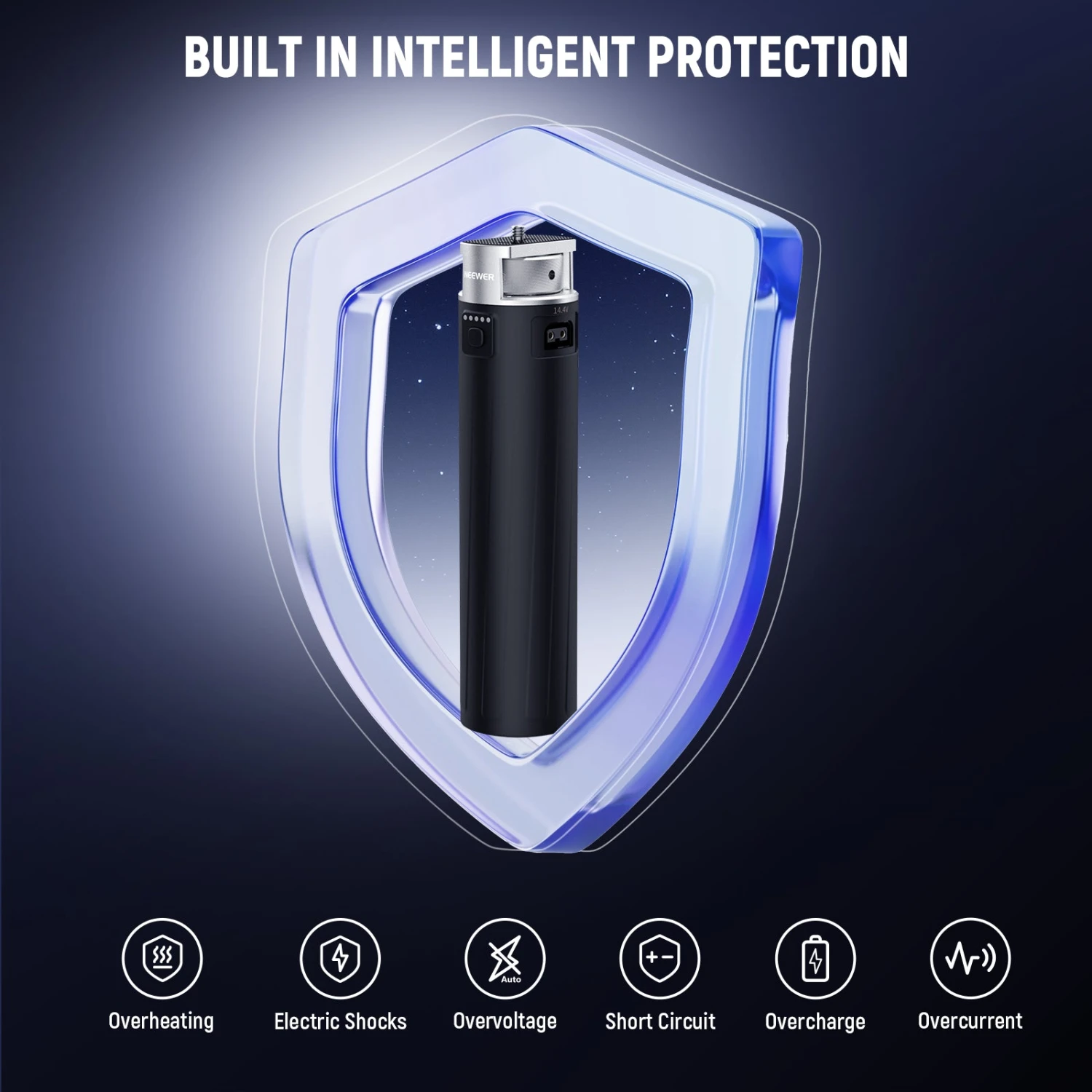 NEEWER PH99E Battery Grip Power Supply For Portable COB Video Lights 5 NEEWER PH99E Battery Grip Power Supply For Portable COB Video Lights - Image 5