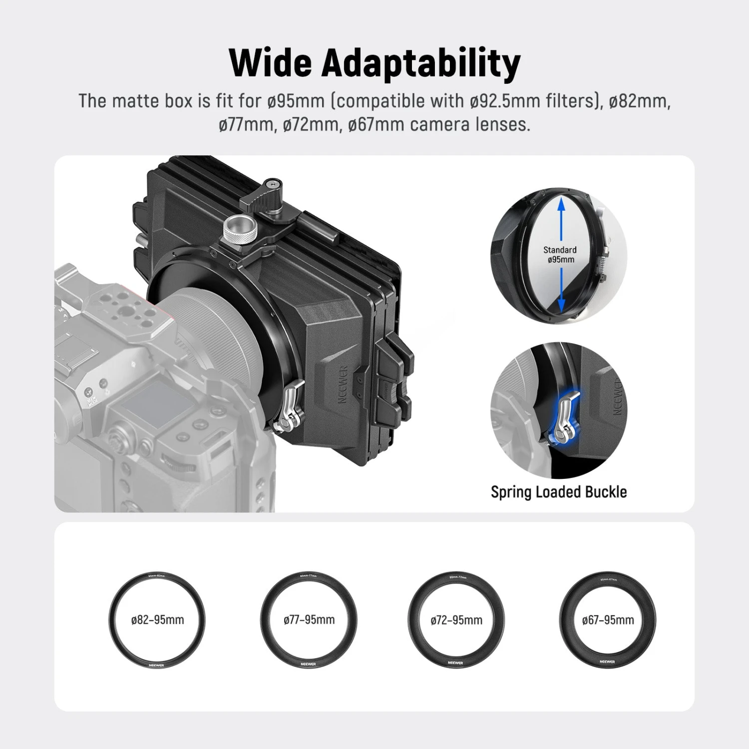 NEEWER PG002 Mini Matte Box 5 NEEWER PG002 Mini Matte Box - Image 5