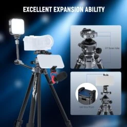 NEEWER LT07 61" Aluminum Travel Tripod -Photography Equipment 5 173ea551 6220 4629 82b9 17decd933756