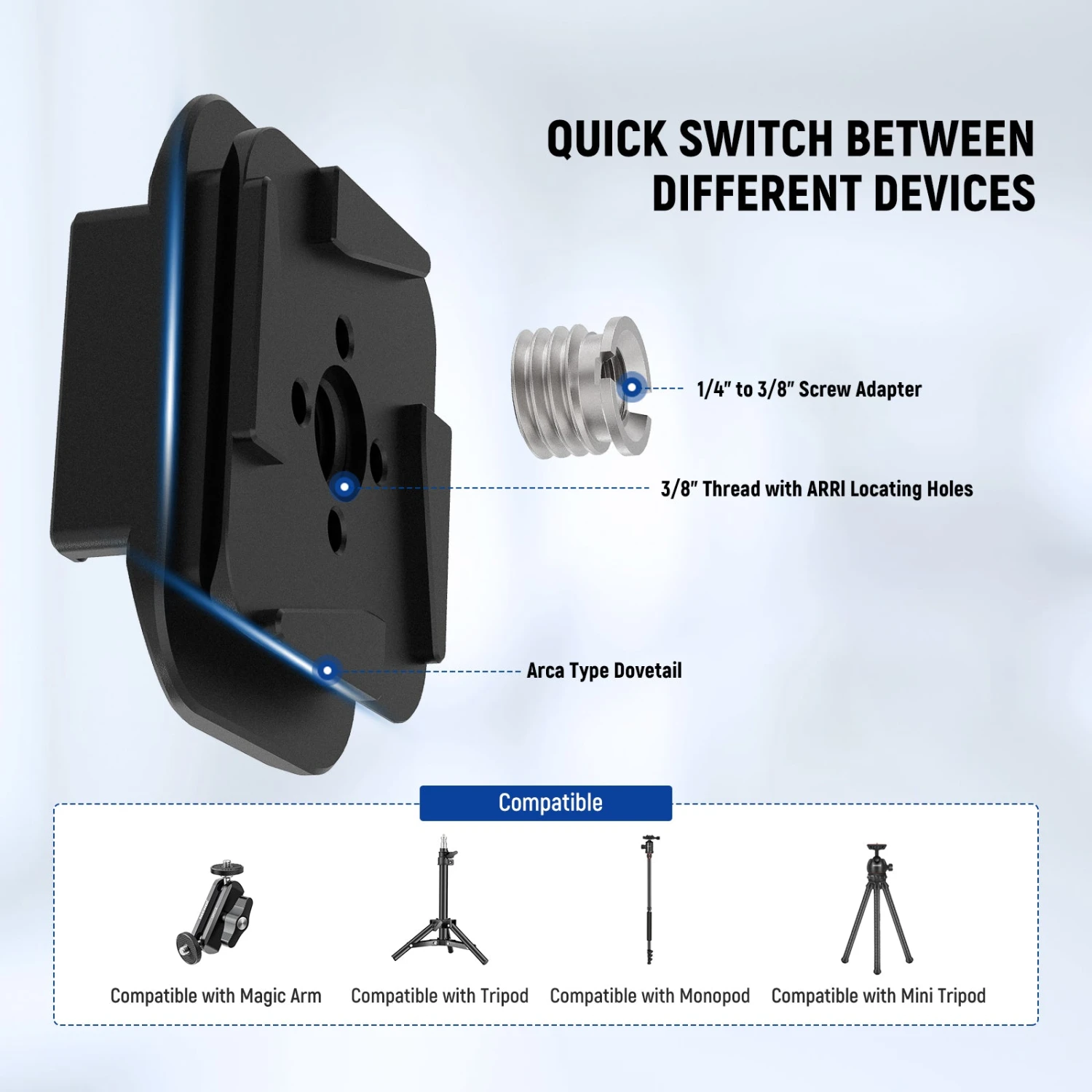 NEEWER QR016 Backpack Strap Mount Adapter Kit 5 NEEWER QR016 Backpack Strap Mount Adapter Kit - Image 5