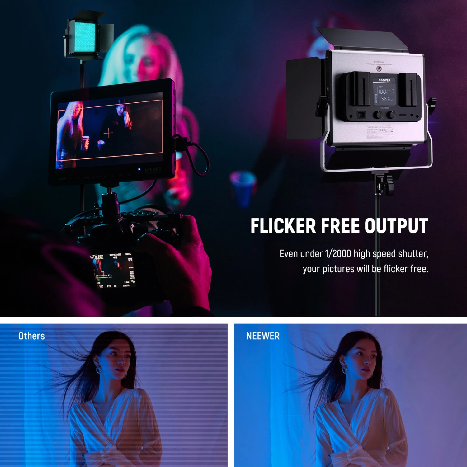 NEEWER 2 Pack Upgraded RGB660 PRO II LED Video Light 5 NEEWER 2 Pack Upgraded RGB660 PRO II LED Video Light - Image 5