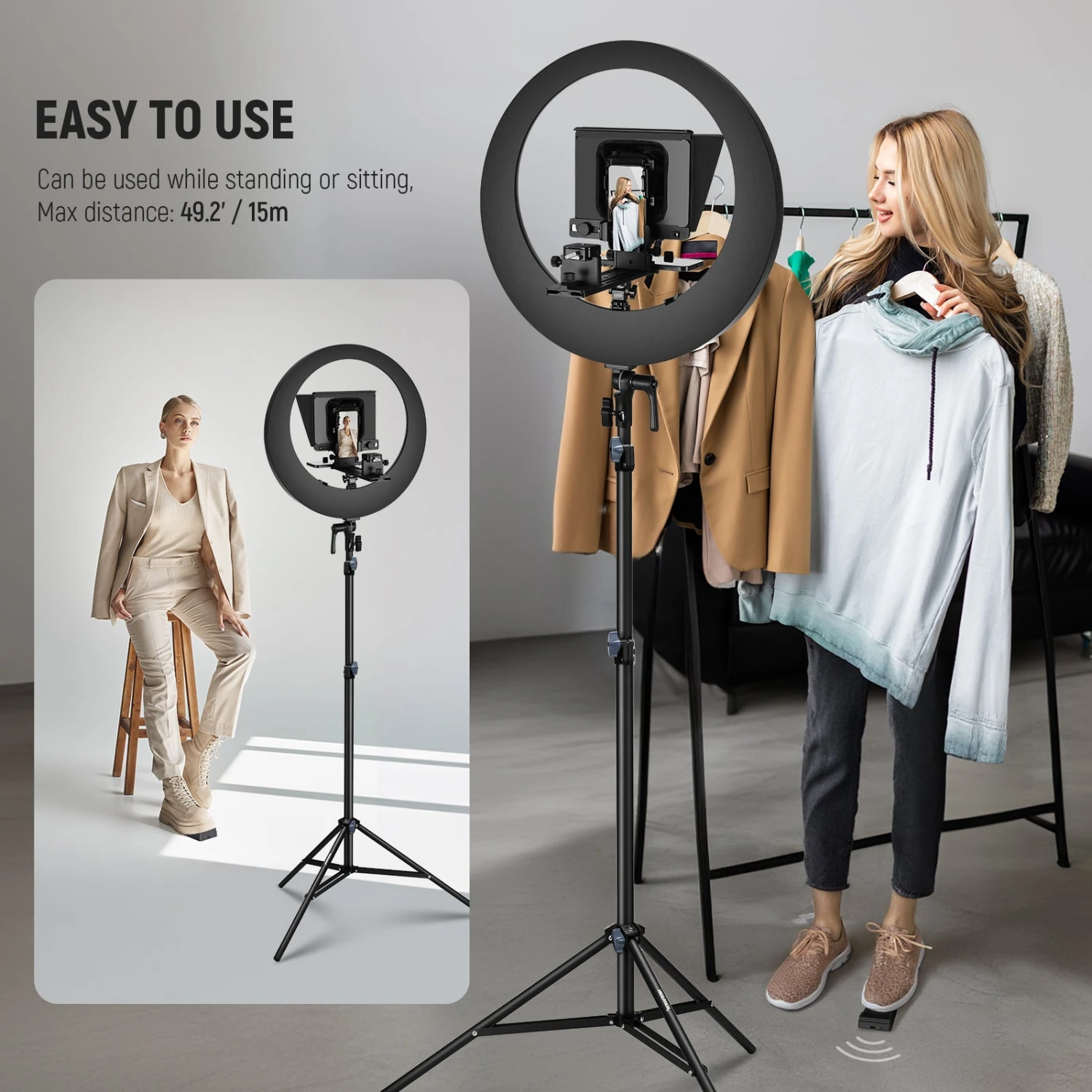 NEEWER RT112 Foot Switch For NEEWER Teleprompter App 5 NEEWER RT112 Foot Switch For NEEWER Teleprompter App - Image 5