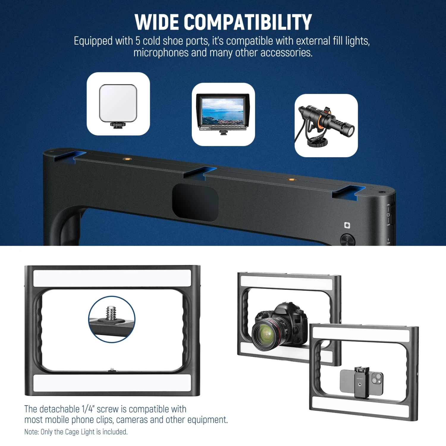 NEEWER A111 II Smartphone Video Rig With Light Kit 5 NEEWER A111 II Smartphone Video Rig With Light Kit - Image 5