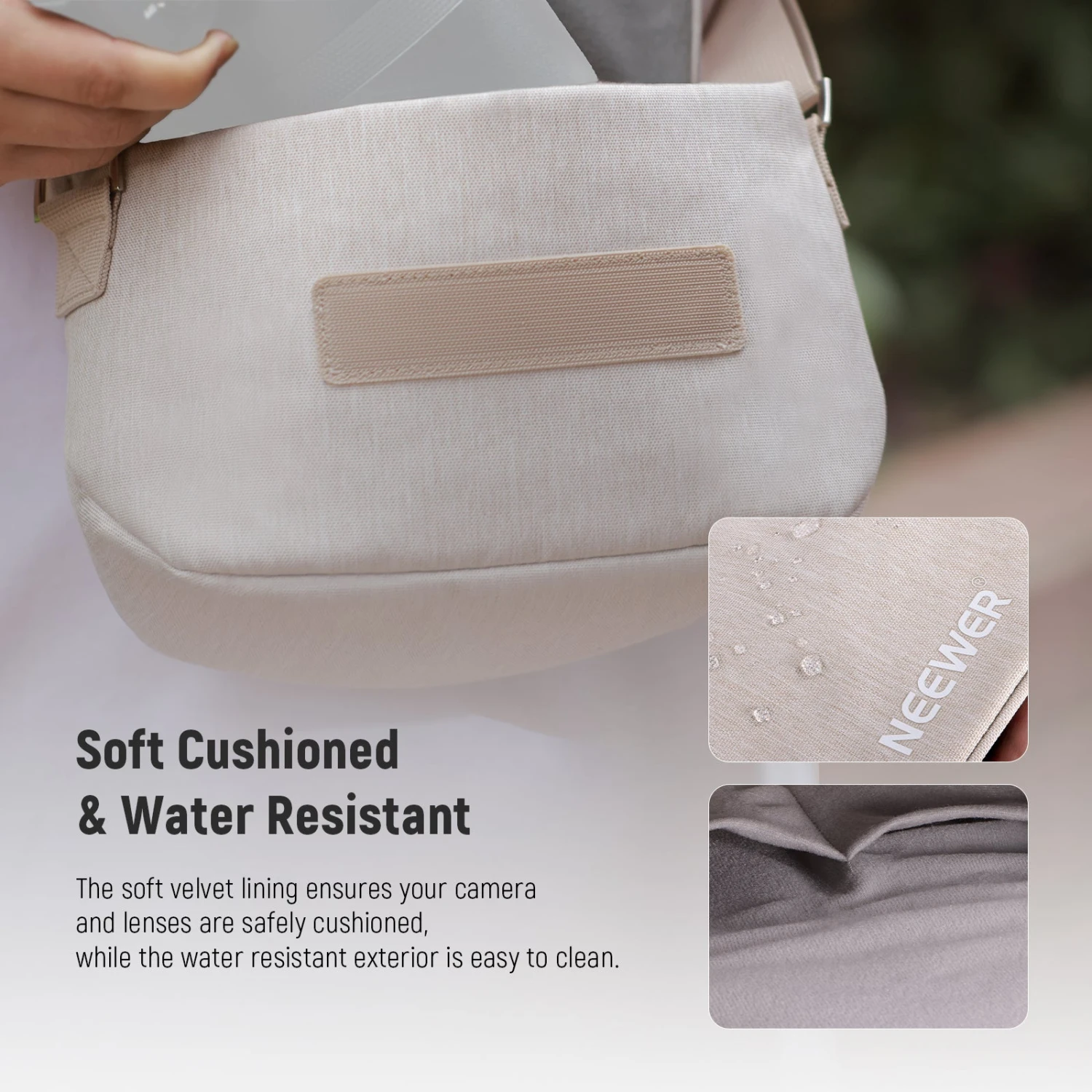 NEEWER PB25 Camera Sling Bag Water Resistant Crossbody 5 NEEWER PB25 Camera Sling Bag Water Resistant Crossbody - Image 5