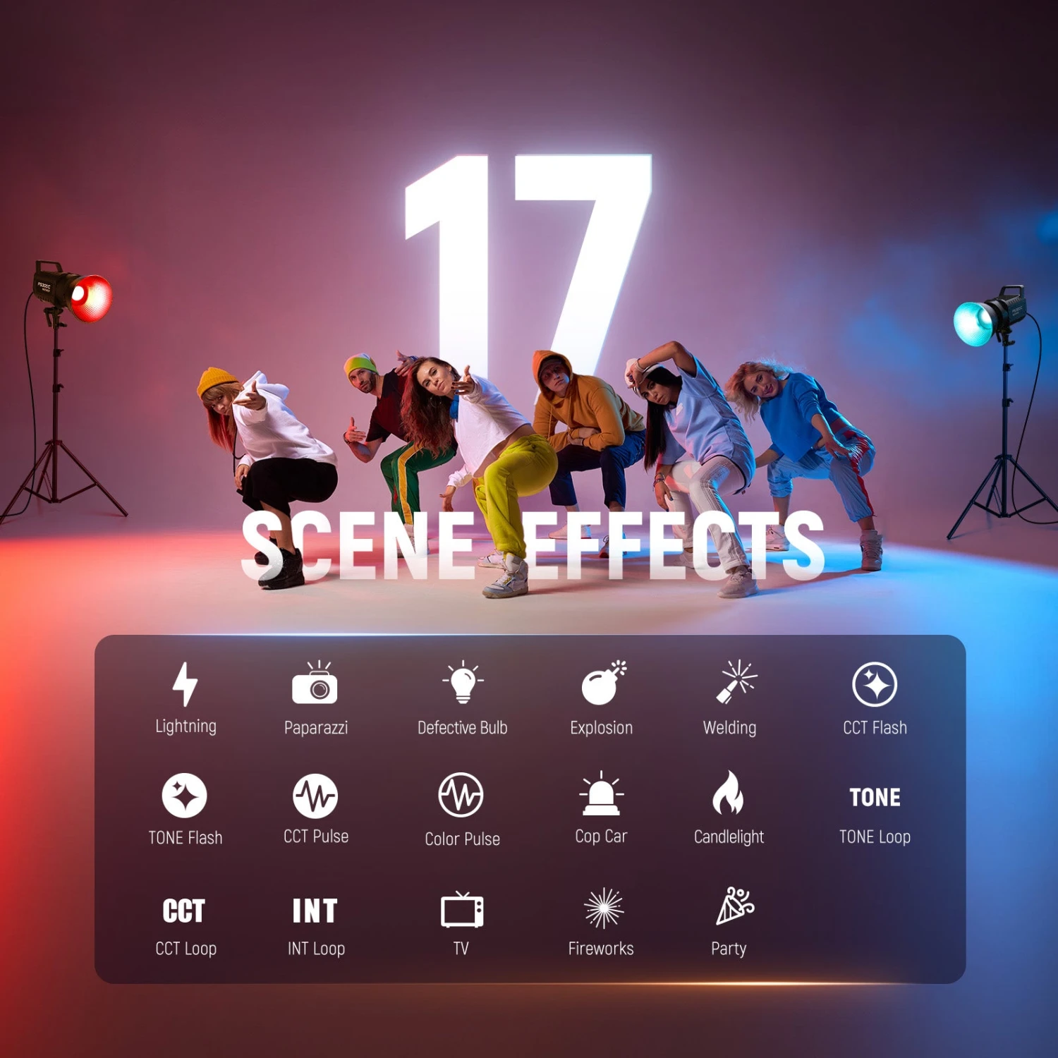 NEEWER FS300C 300W RGB LED Video Light 5 NEEWER FS300C 300W RGB LED Video Light - Image 5