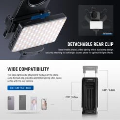 NEEWER BASICS BL120B Clip On LED Selfie Phone Light Kit -Photography Equipment 5 5cf4deba afe0 4c34 91c7 5e557d686955
