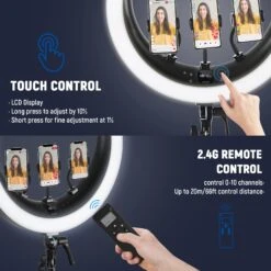 NEEWER RP19H 19 Inch LED Ring Light With 3 Phone Holders 30 NEEWER RP19H 19 Inch LED Ring Light With 3 Phone Holders -Photography Equipment 5 62bd9bdc 6ed3 4189 bd45 0b7bcea65ed6