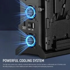NEEWER BP-2CH Pro V Mount Battery Charger Dual Channel 100W PD Fast Charging -Photography Equipment 5 638db4d3 56bf 4d96 9420 05e2197e42a2