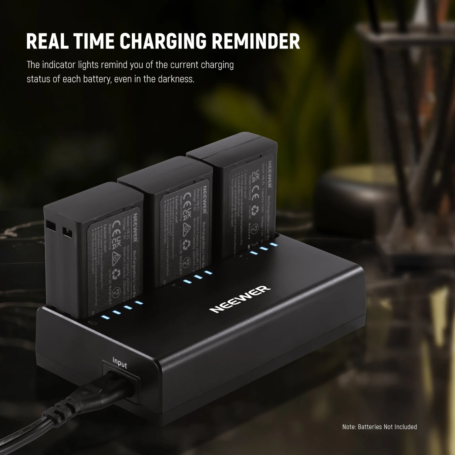 NEEWER NC3-Z1 Triple Slot Battery Charger Kit For Z2 Z1 Z760 Z880 5 NEEWER NC3-Z1 Triple Slot Battery Charger Kit For Z2 Z1 Z760 Z880 - Image 5