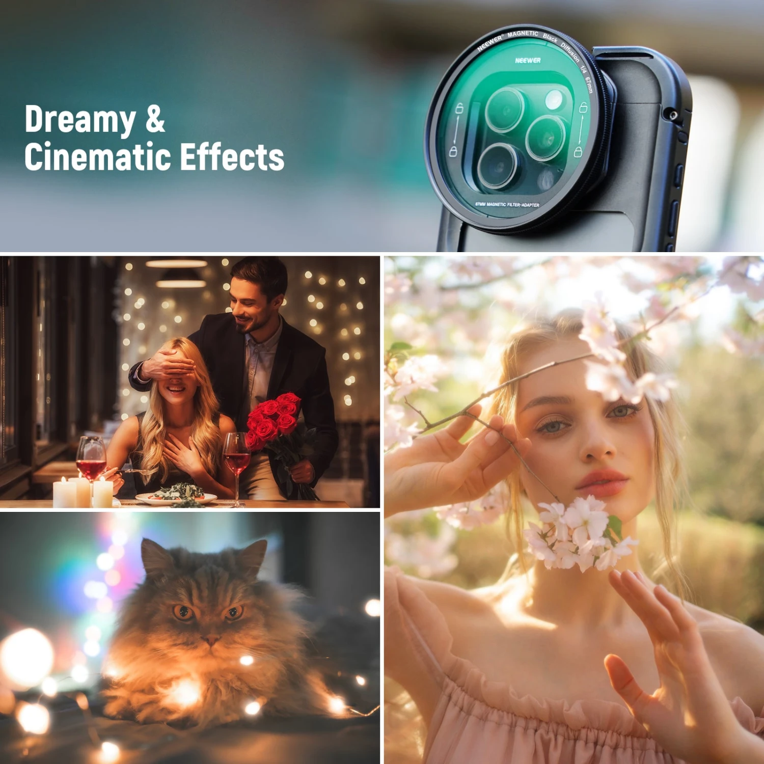 NEEWER 67mm Filter Set For IPhone 16 Pro/16 Pro Max Cage (PA073/PA074) 13 NEEWER 67mm Filter Set For IPhone 16 Pro/16 Pro Max Cage (PA073/PA074) - Image 13