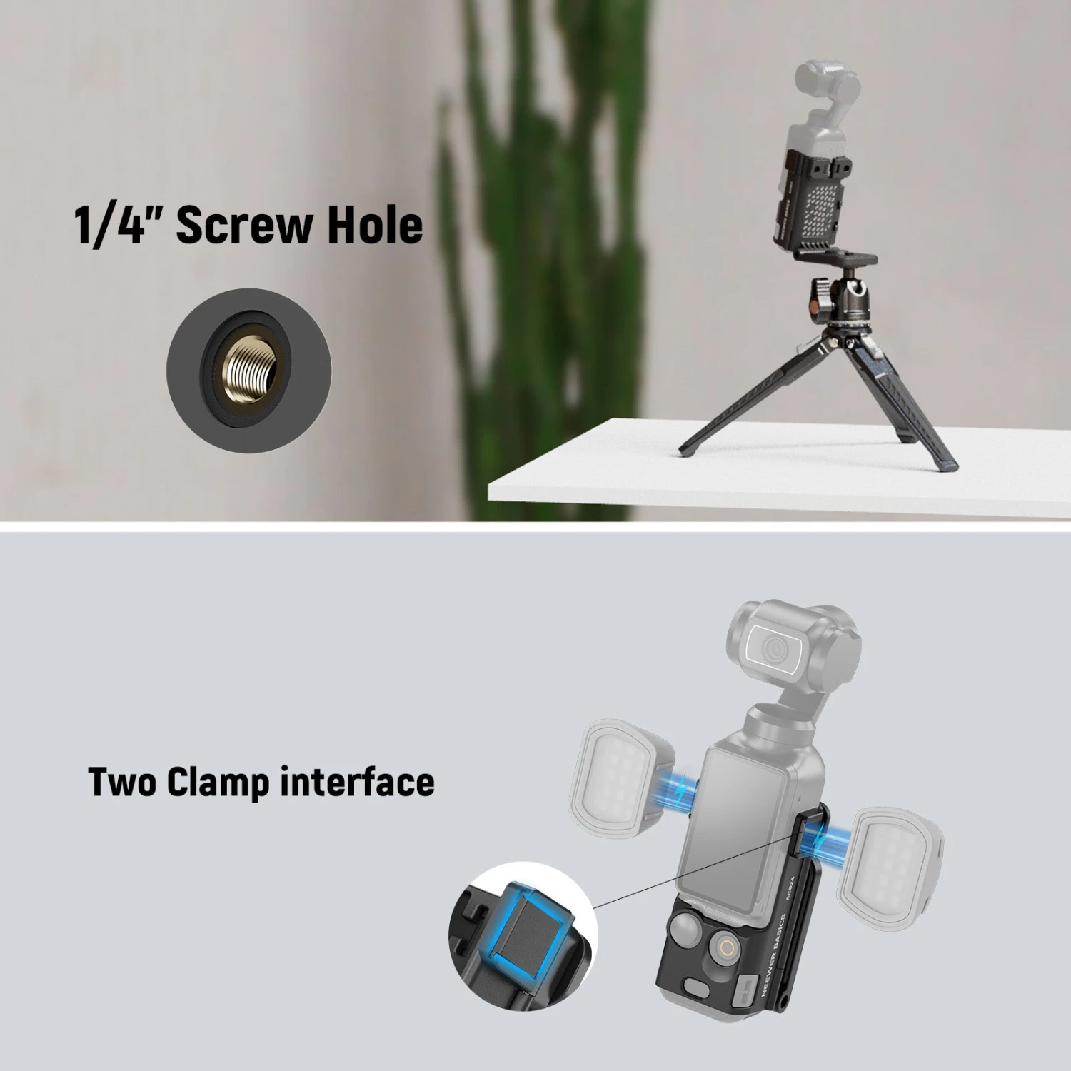 NEEWER BASICS AC024 Magnetic Camera Mount Stand For DJI Osmo Pocket 3 5 NEEWER BASICS AC024 Magnetic Camera Mount Stand For DJI Osmo Pocket 3 - Image 5