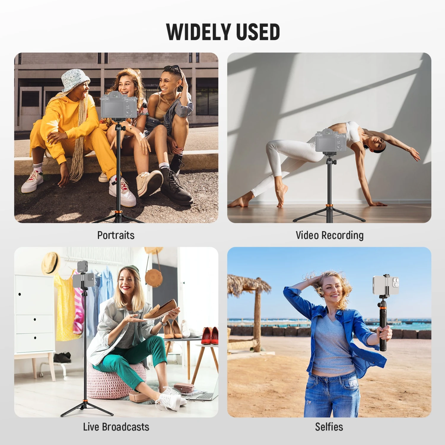 NEEWER BASICS TS04 59" Selfie Stick Tripod 5 NEEWER BASICS TS04 59" Selfie Stick Tripod - Image 5