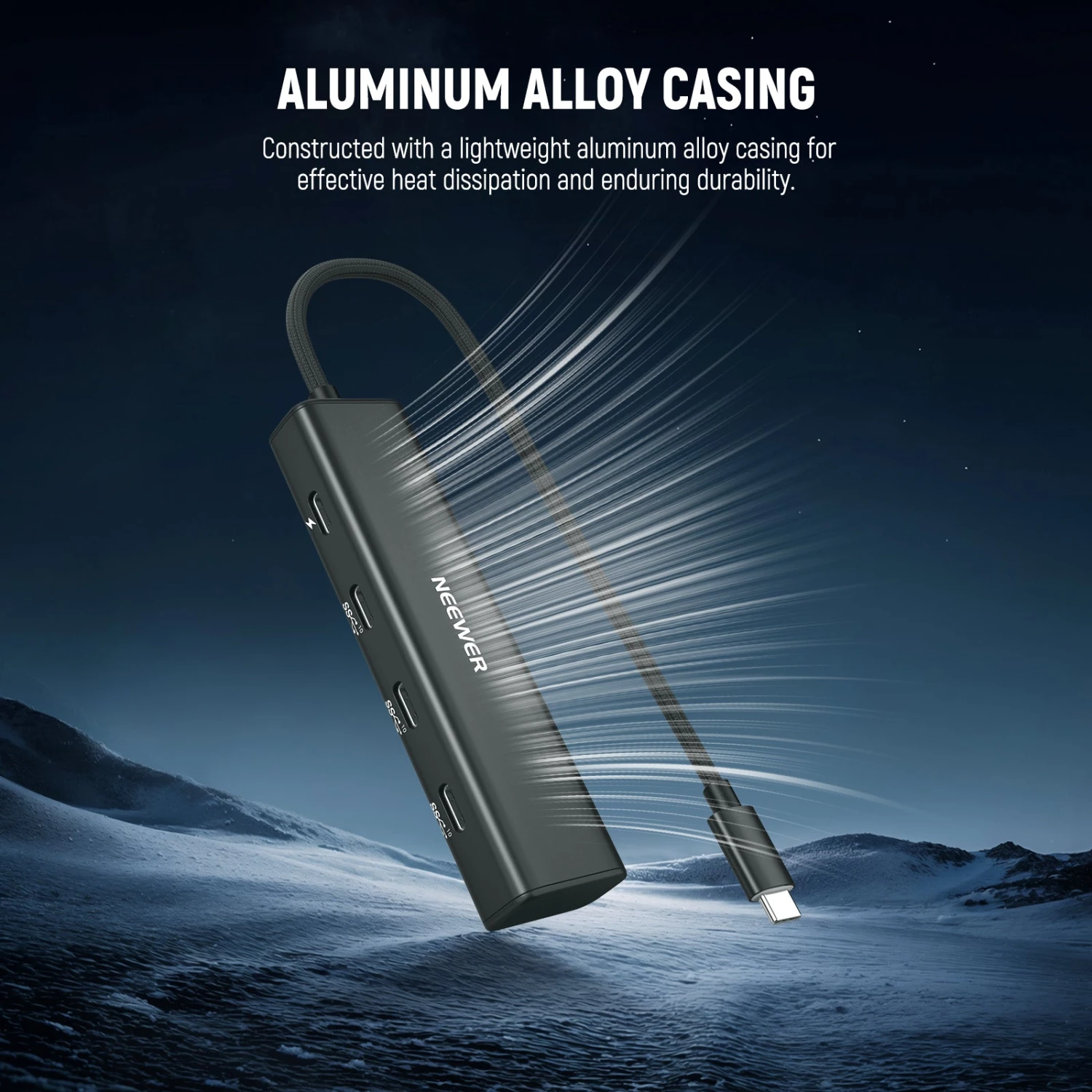 NEEWER PS020E 4 In 1 USB C Hub 3.1 Gen2 100W PD With Cold Shoe Adapter 5 NEEWER PS020E 4 In 1 USB C Hub 3.1 Gen2 100W PD With Cold Shoe Adapter - Image 5