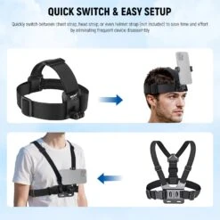 NEEWER GP-74 Phone Chest & Head Strap Mount Accessories Kit -Photography Equipment 5 92e56563 6127 4823 8436 346c2709668d
