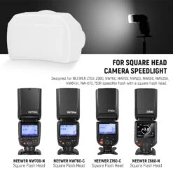 NEEWER FA002 Flash Diffuser For Square Head Speedlite Flash 9 NEEWER FA002 Flash Diffuser For Square Head Speedlite Flash -Photography Equipment 5 933941c8 c155 4419 82b3 c83381b58aa3