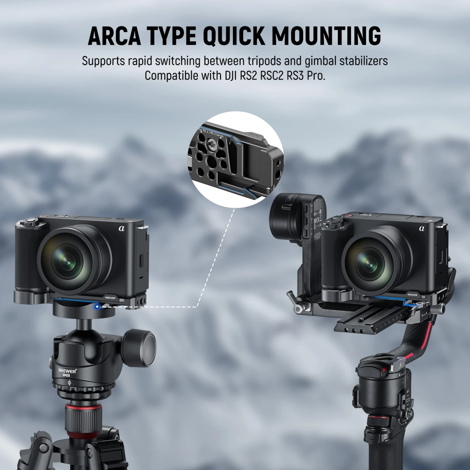 NEEWER CA044 Baseplate For Sony ZV-E1 5 NEEWER CA044 Baseplate For Sony ZV-E1 - Image 5