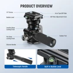 NEEWER TH03 Video Camera Tripod Pan Tilt Head 13 NEEWER TH03 Video Camera Tripod Pan Tilt Head -Photography Equipment 5 b0f3cee9 c3cd 40c0 80f0 af5f63fecf86